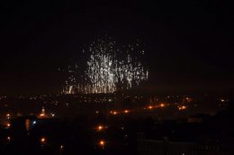 В Донецке ночью видели зарево (ВИДЕО)