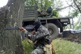 Украинских военных обстреляли под Счастьем