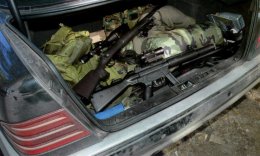 В Шостке местный житель катался на машине с пулеметами