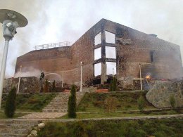 Сгорел комплекс Януковичей в ТК Буковель (ФОТО)