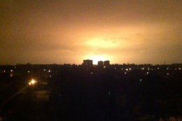 В Донецке после обстрела начался сильный пожар (ВИДЕО)
