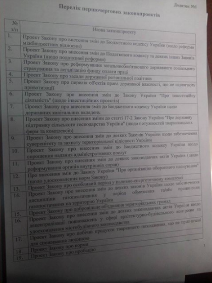 Основные отличия коалиционных соглашений Яценюка и Порошенко (ФОТО)