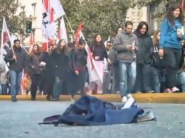 В Афинах состоялась акция протеста против мер жесткой экономии в стране