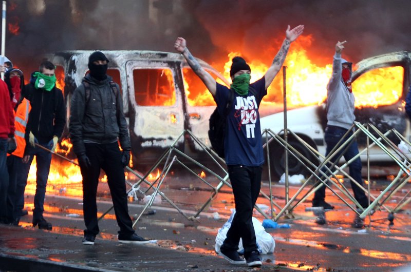 В Брюсселе начались беспорядки, есть пострадавшие (ФОТО)