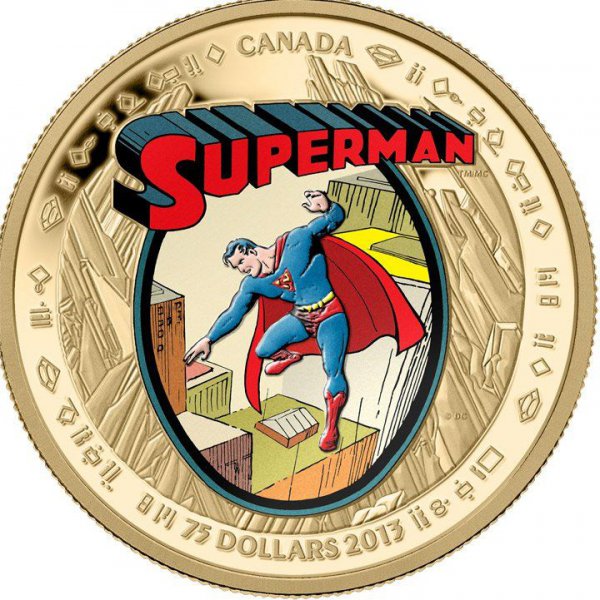Новая серия монет с Суперменом выпущена в оборот в Канаде (ФОТО)