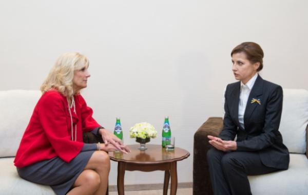 Марина Порошенко встретилась с женой вице-президента США Джилл Байден (ФОТО)