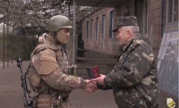 Награждение лучших военнослужащих АТО (ВИДЕО)