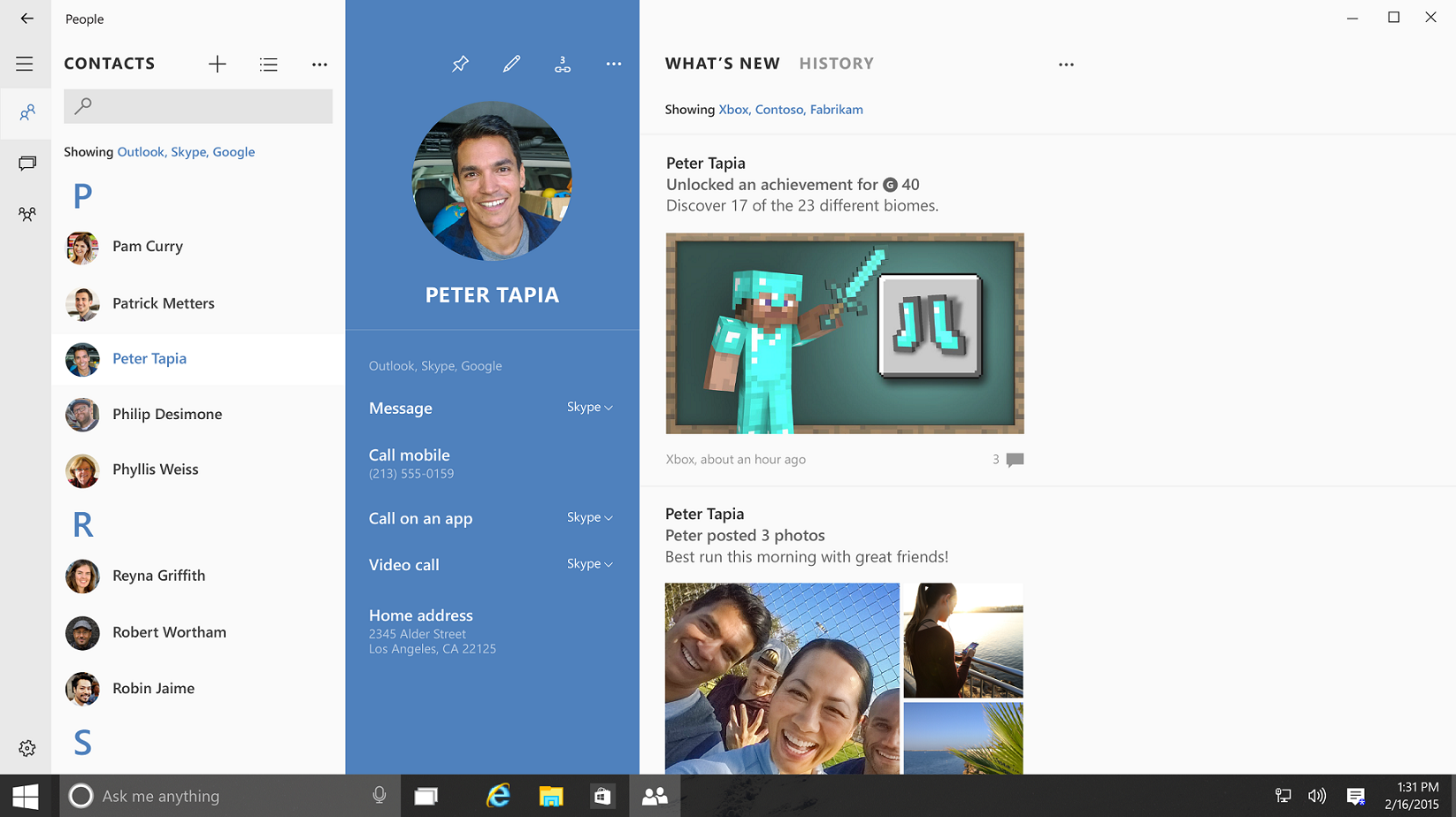 Microsoft работает над интеграцией Skype в Windows 10 (ФОТО)