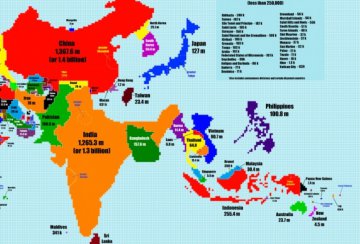 Новая демографическая карта Мира: вместо России Китай (ФОТО)