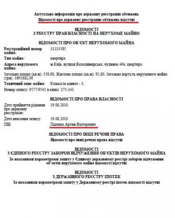 Сын Пшонки продал элитную недвижимость в центре Киева