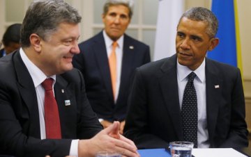 Порошенко обсудил с Обамой ситуацию на Донбассе