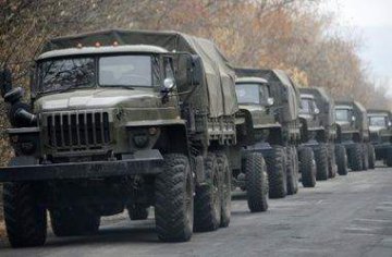 Колонна бронетехники противника прибыла в Луганск
