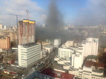 Мэр Киева рассказал о пожаре на Саксаганского