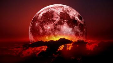 4 апреля люди смогут наблюдать «Кровавую Луну»