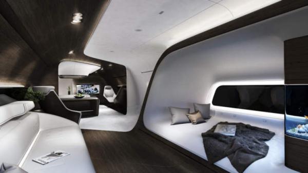 Mercedes-Benz разработал VIP-кабину для самолета (ФОТО)
