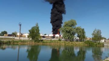 На Киевщине вспыхнул пожар на нефтебазе