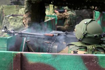 Американские военные проводят учение совместно с украинскими военными на полигоне «Яворов» (ФОТО)