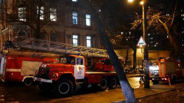 Посольство Йеменской Республики горит в Киеве (ФОТО)