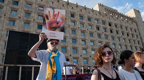 Грузины сказали: "Stop Russia!" (ФОТО)