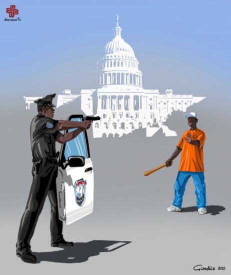 Полицейские всего мира глазами карикатуриста (ФОТО)