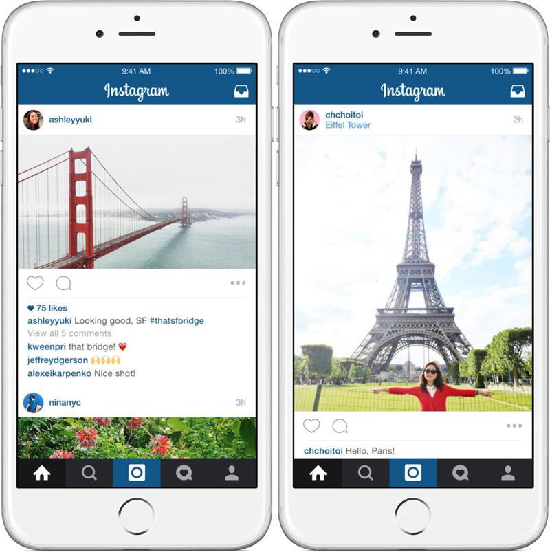 Instagram вводит новые режимы. Отныне доступен портретный и ландшафтный формат (ФОТО)