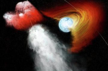 Ученые: пульсары тоже умеют "плеваться" (ФОТО)