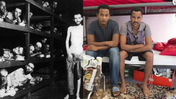 В Германии беженцев поселили в бывший концлагерь Бухенвальд (ФОТО)