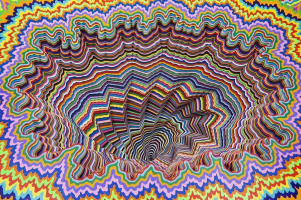 Объем и краски. Гипнотические скульптуры из бумаги (ФОТО)