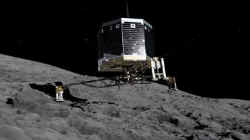 Кадры посадки Philae на комету Чурюмова-Герасименко (ВИДЕО)