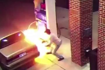 Американец сжег бензоколонку, пытаясь убить паука (ВИДЕО)