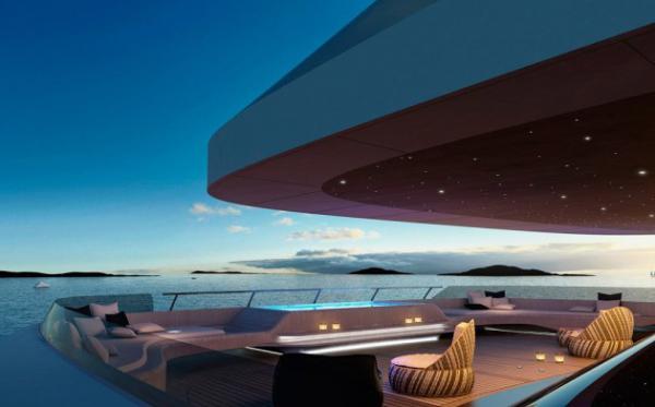 Итальянцы представили эксклюзивную 85-метровую яхту с двумя симметричными бассейнами (ФОТО)