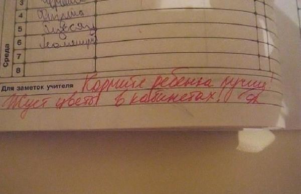 Самые невероятные записи в школьных дневниках (ФОТО)