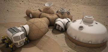 NASA показало жилые помещения, в которых будут жить первые покорители Марса