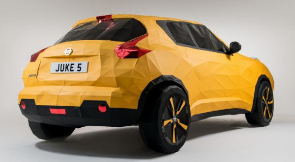 Британцы склеили Nissan Juke из бумаги (ФОТО)