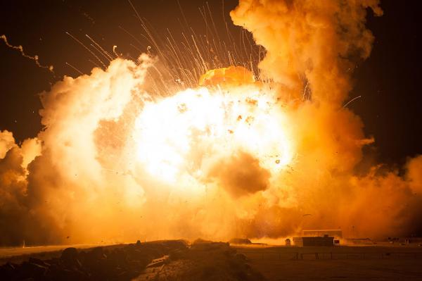 NASA показало момент взрыва ракеты-носителя Antares (ФОТО)