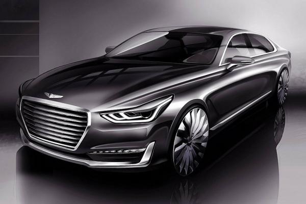 В СМИ попали первые изображения люксового седана Hyundai (ФОТО)