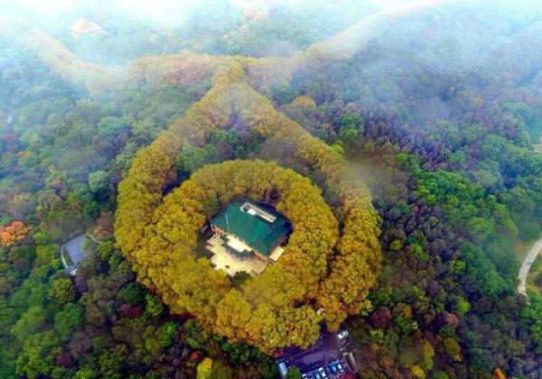 Удивительный Китай: дворец-ожерелье в пригороде Нанкина (ФОТО)