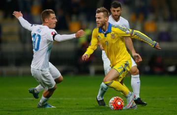 Украина играет вничью со Словенией и добывает путевку на Евро-2016