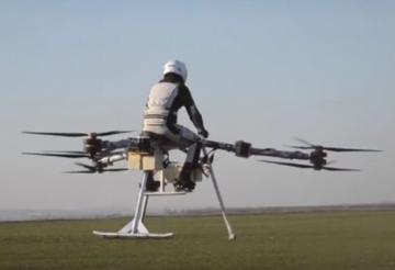 Flike Tricopter - первый в мире летающий мотоцикл (ВИДЕО)