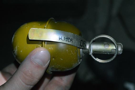 У местного жителя Красноармейска обнаружили тайник с гранатами (ФОТО)