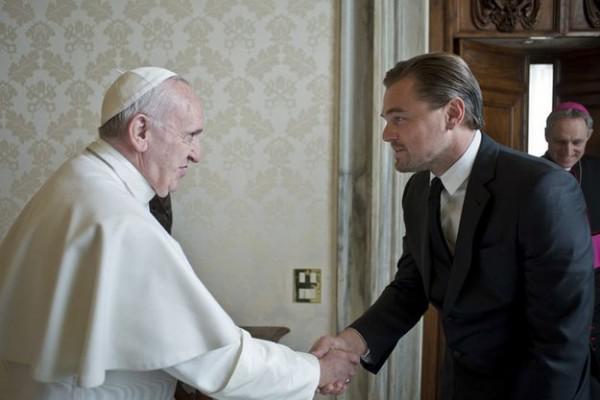 Леонардо Ди Каприо получил благословение Папы Римского (ФОТО)