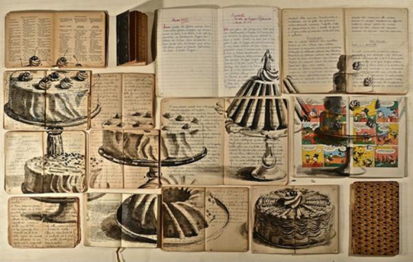 Уникальные многослойные картины на страницах старых книг (ФОТО)