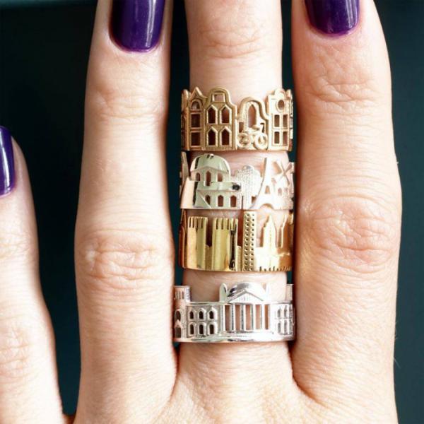 Жительница США создает удивительные драгоценные кольца с городскими пейзажами (ФОТО)
