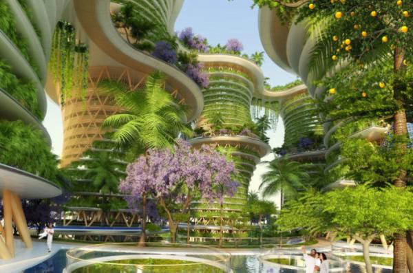 Как будет выглядеть жилой район будущего: тандем футуризма и экологии (ФОТО)