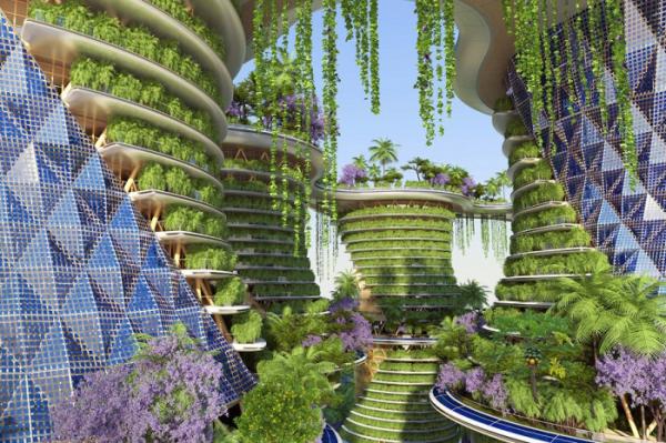 Как будет выглядеть жилой район будущего: тандем футуризма и экологии (ФОТО)