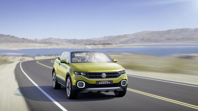 Компания Volkswagen представила компактный кроссовер-кабриолет T-Cross Breeze (ФОТО)