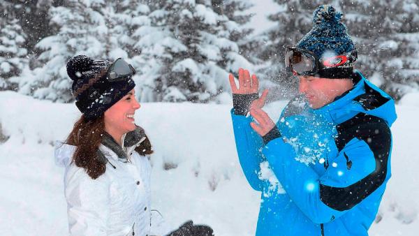 Кейт и Уильям показали своим детям снежные Альпы (ФОТО)