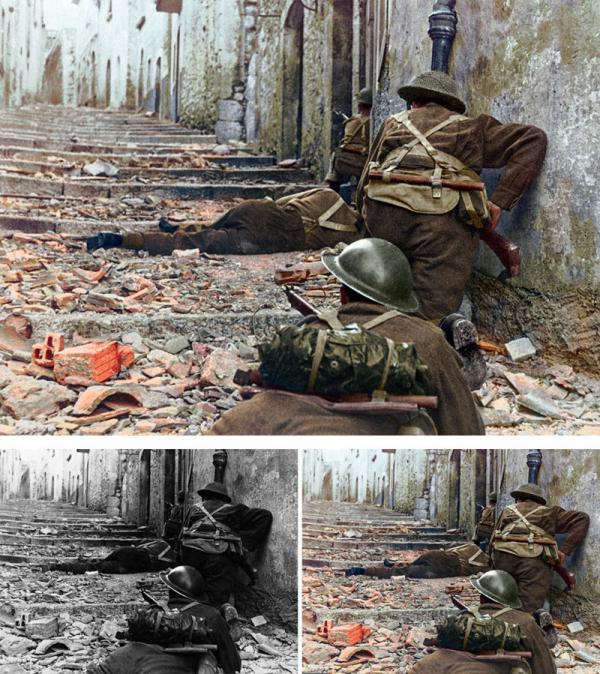 Художница раскрашивает старые черно-белые снимки и оживляет историю на наших глазах	 (ФОТО)