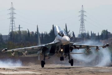 Истребитель ВВС Сирии сбит при посадке