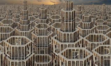 Архитектурный Вавилон: необычный проект художника из Франции (ФОТО)